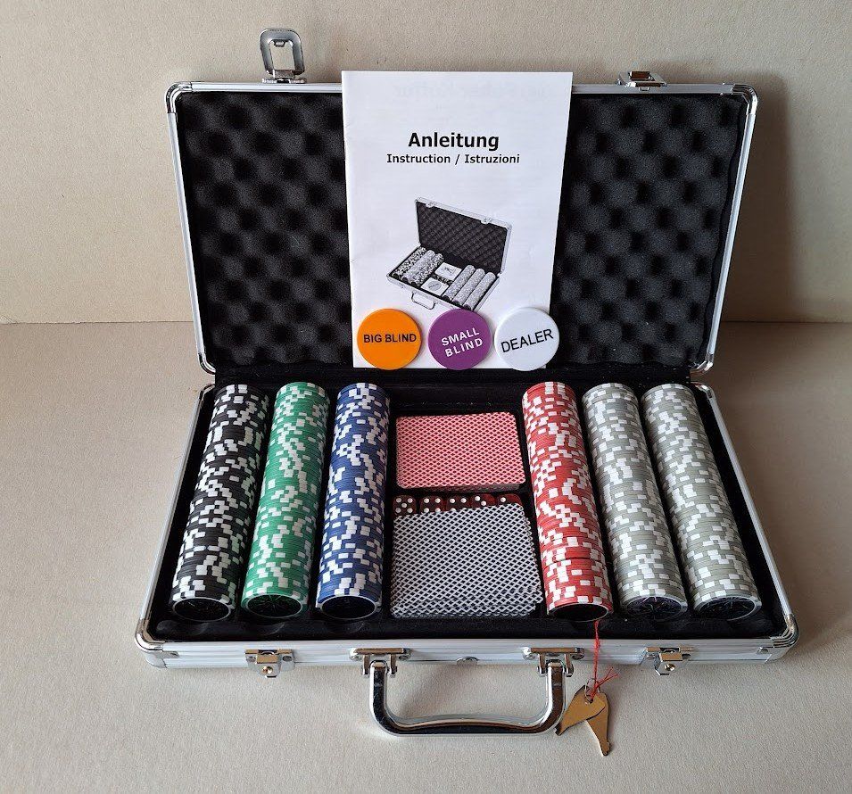 Spiele: Poker Set inkl. Lehrbuch – Gebraucht aus Alpnach Dorf von MZ001 1