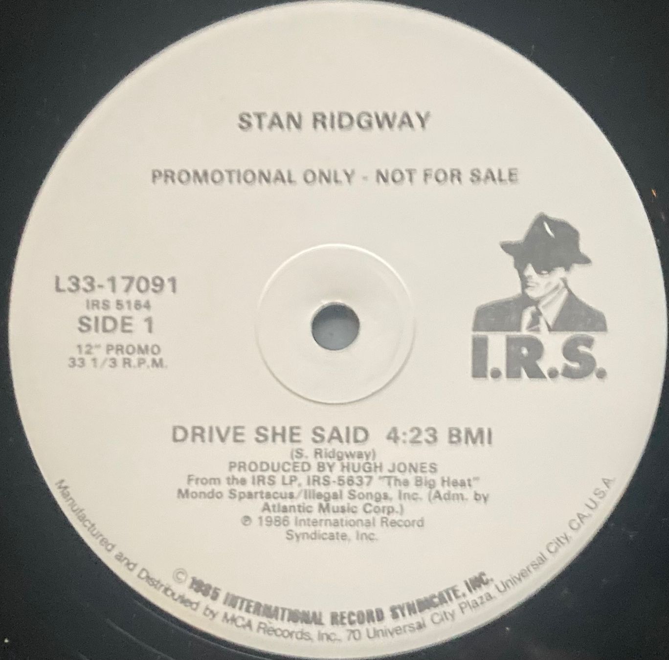 Schallplatten: STAN RIDGWAY - DRIVE SHE SAID – Gebraucht aus Poliez-Pittet von Newtown-Records 2