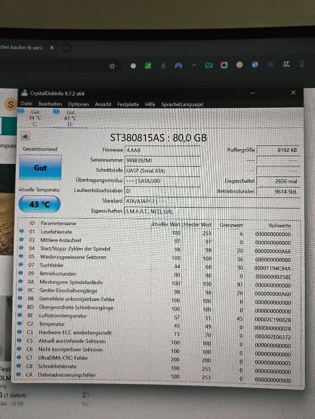 Seagate Harddisks: Seagate Barracuda 7200.10 80GB SATA Hard Drive - Tested – Gebraucht aus Münchenstein von s3bas7ian 2