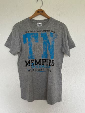 Graues Memphis Tennessee T-Shirt, Grösse S, neuwertig