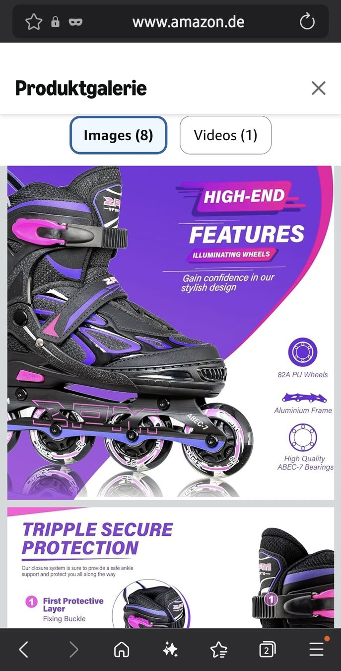 K2 Pattini in linea & Pattini a rotelle: ORIGINAL Inlineskates – Nuovo e nell'imballaggio originale da Veltheim AG venduto da Franziska90 1