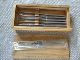 Villeroy & Boch pizza and Steak Knives Set in Wood Box - New