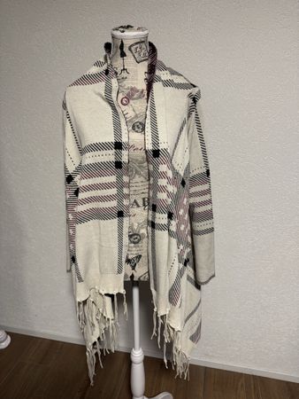 Tiramisu offener Strickponcho Gr.TU - Herbst Look!
