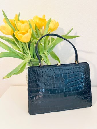 Kroko Leder Handtasche - Top!