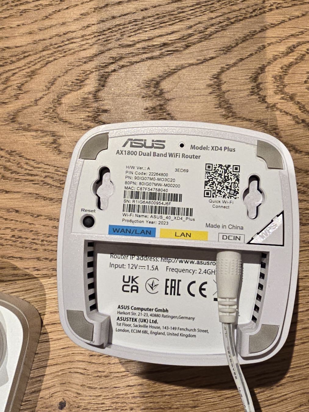Asus Wlan: Mesh-System ZenWiFi XD4 Plus 2er Set, Weiss – Gebraucht aus Zürich von sushihase 1