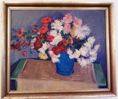 Samuel Friedrich Wülser Stilleben Blumenvase Ölbild AKTION