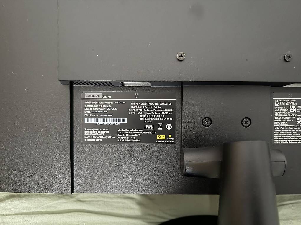 Lenovo Monitor: Lenovo Bildschirm 27 Zoll – Usato da steinmaur venduto da Maranellofahrer