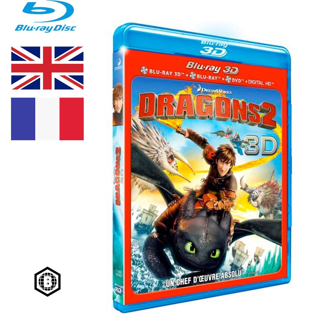 Tutti i DVDs: Dragons 2 (Blu-ray 3D + Blu-ray + DVD) – Nuovo e nell'imballaggio originale da Semsales venduto da __Florian__