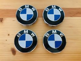 BMW Nabenabdeckungen 68mm | Blau & Weiss | NEU