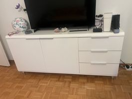 Sideboard weiss H 75cm B 160cm T 39cm guter Zustand