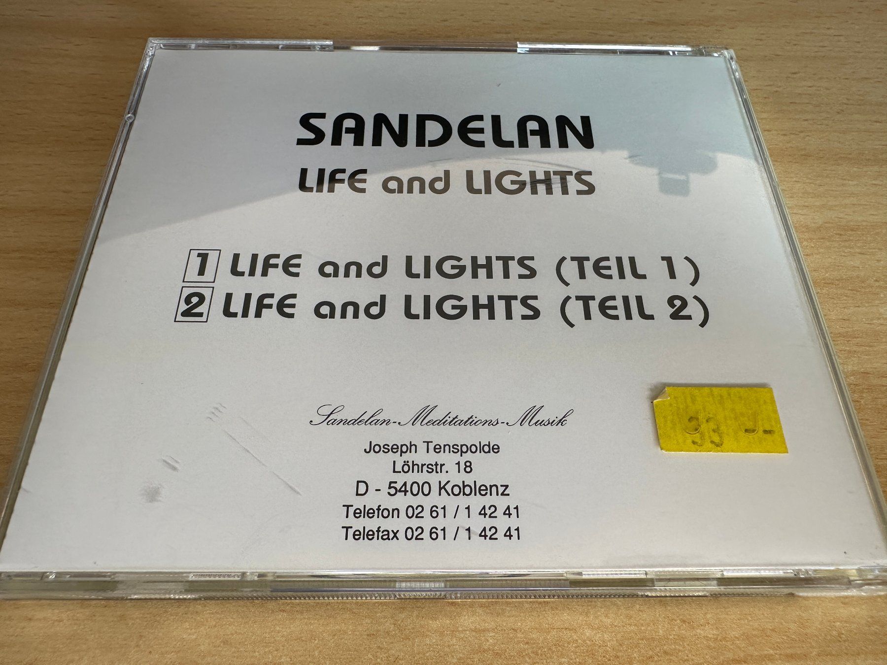 CDs: Sandelan – Life And Lights – Gebraucht aus Rikon im Tösstal von Alpenmutz 1