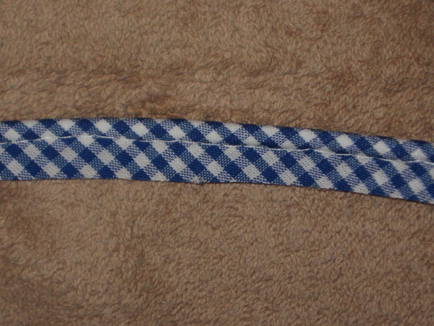Dekobänder: Paspelband BW royal / weiss kariert – Neu und originalverpackt aus Füllinsdorf von Schlupp 1