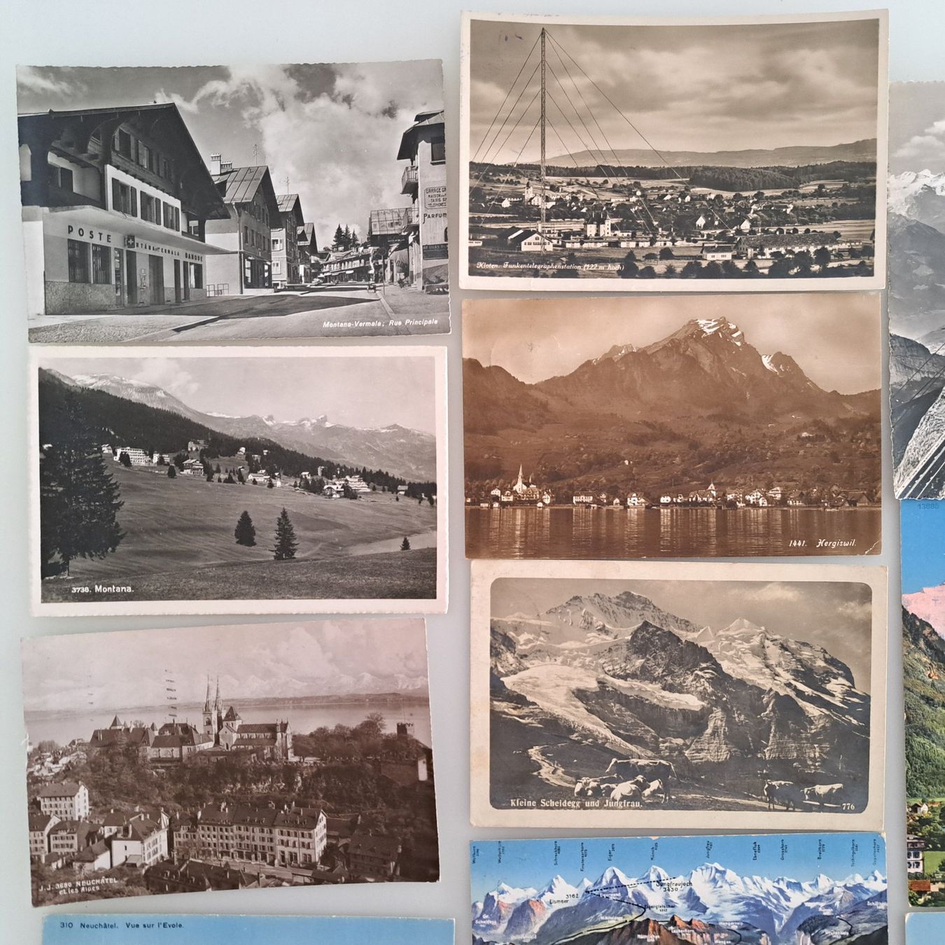 Ansichtskarten: 16 Stk. Alte / Vintage Postkarten Sammlung Schweiz, – Gebraucht aus Langendorf von thesi246 1