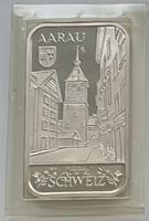 schöner 1 Silber-Unzen-Barren (31,1 Gramm)  AARAU