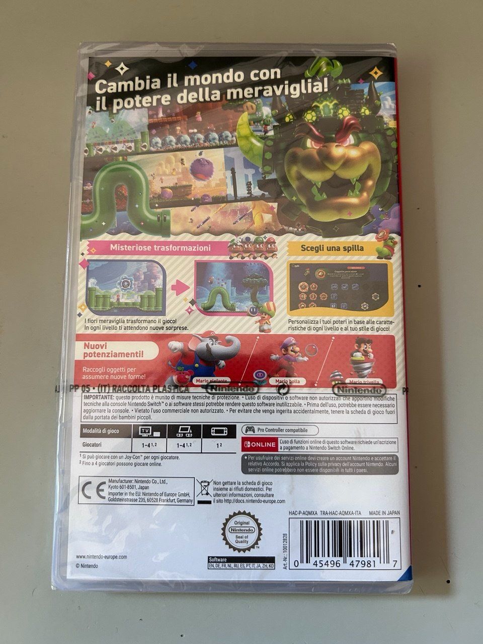 Nintendo Giochi: (Sealed) Super Mario Bros. Wonder - Nintendo Switch – Nuovo e nell'imballaggio originale da Giubiasco venduto da LorisVale 1
