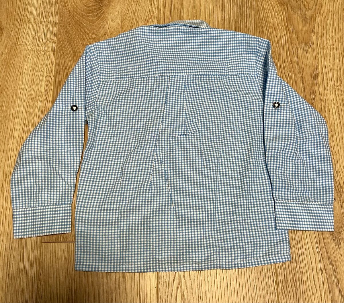 Camicie, T-shirt & Polo: Trachten Hemd Gr.104  Hellblau,  Edelweiß – Usato da Reinach BL venduto da sake08-2008 2