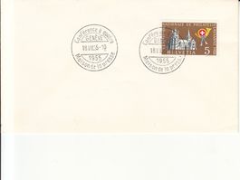 Sonderstempel S. 390 Maison de la Presse Genève 1955
