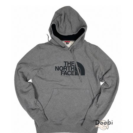 Hoodie The North Face gris grand logo – Taille M 