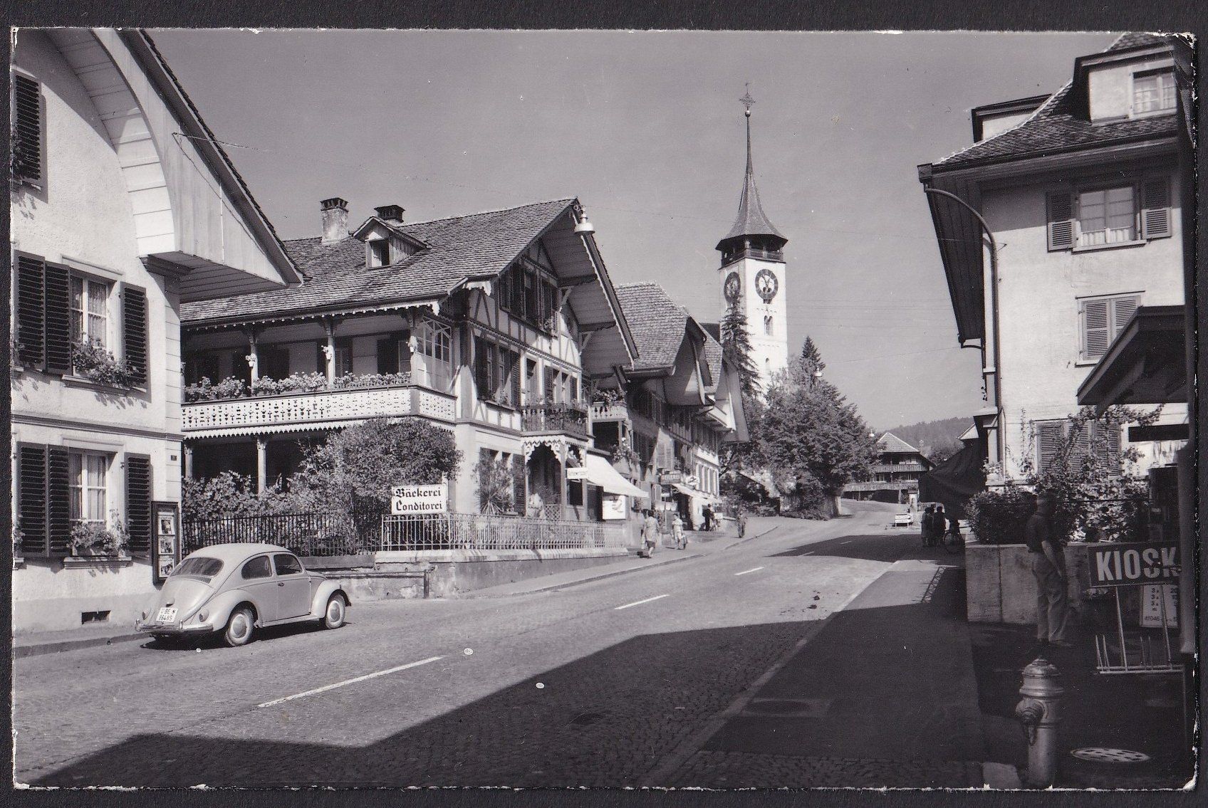 Cartoline postali: Steffisburg Dorfstrasse Feldpoststempel – Usato da Olten venduto da clotaldi
