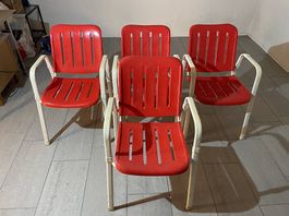 4 Mazuvo Gartenstühle von 1982