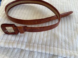 Brauner Ledergürtel, Vintage , Grösse 75, Top