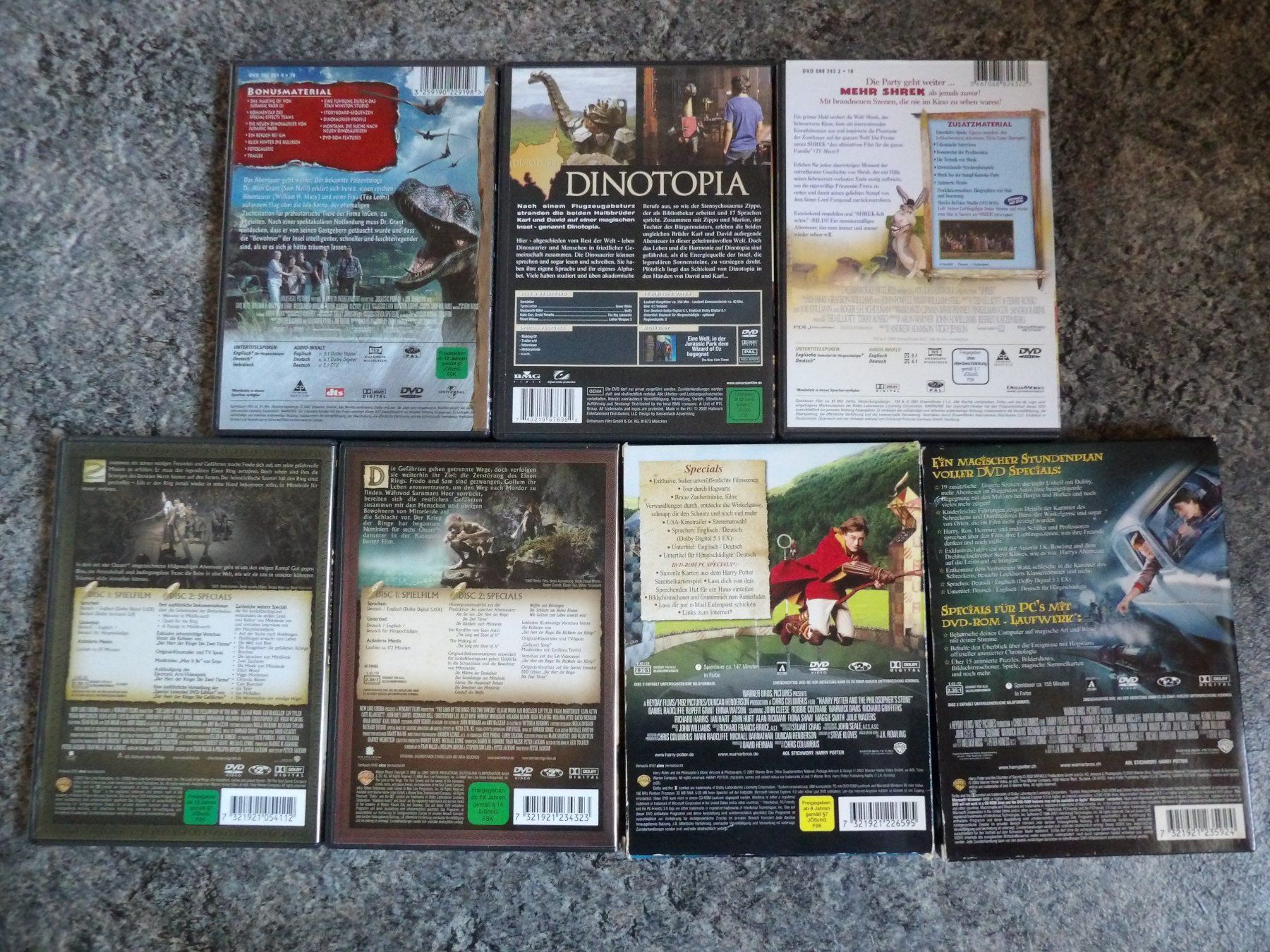 Tutti i DVDs: 7 DVD - Schnäppchenpreis - Harry Potter, Herr der Ringe etc. – Usato da Niederlenz venduto da Steff99 1