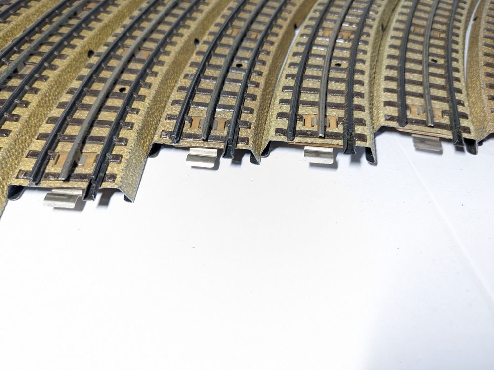 Rails Courbes Marklin HO 3601A - Lot De 10, Occasion Très Bon état, Sans Boîte