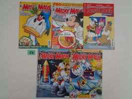 4 x Walt Disney - Micky Maus - 1x Donald Duck Sonderheft