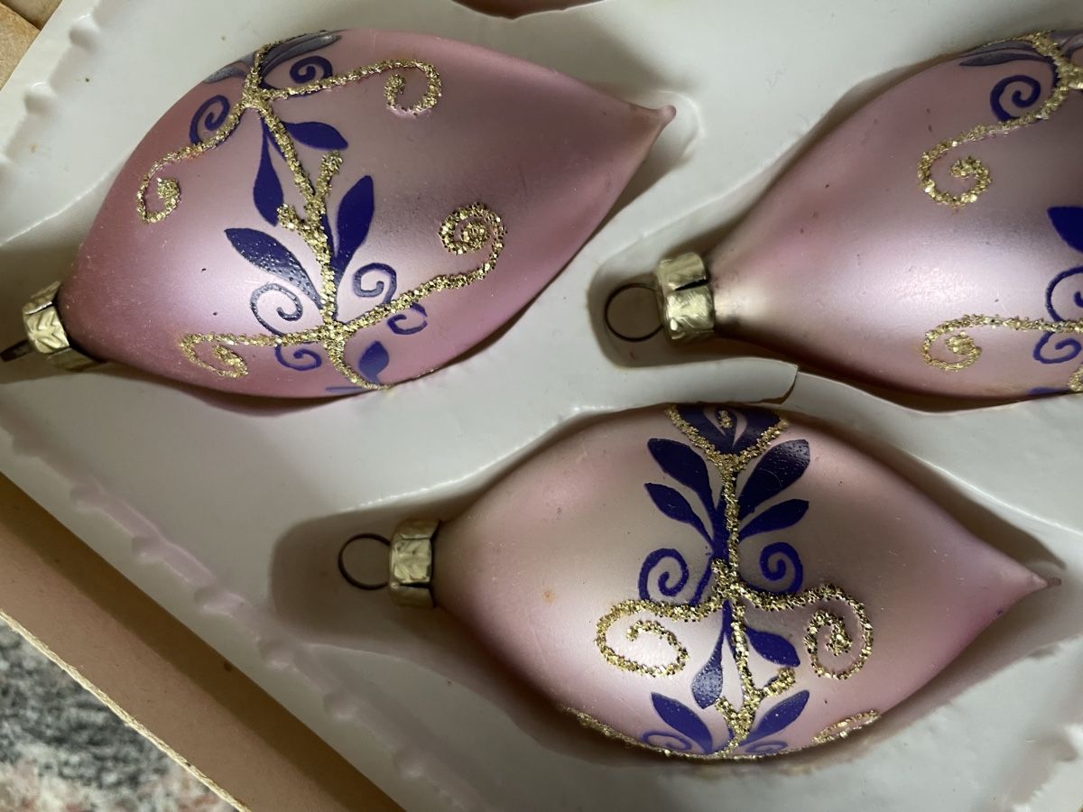 Alle Dekorationen: Antike Weihnachtsbaumschmuck Glaskugel lila – Gebraucht aus Oberentfelden von vilibrand 1