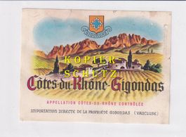 Etikette - Côtes-du-Rhône-Gigondas /bd