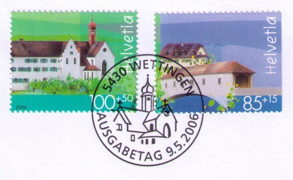 Tutti i francobolli: 2006_W90-92_NABA Baden_FDC EINZELMARKEN_Kleinformat C6 ! – Usato da Marthalen venduto da Ch_quality 1