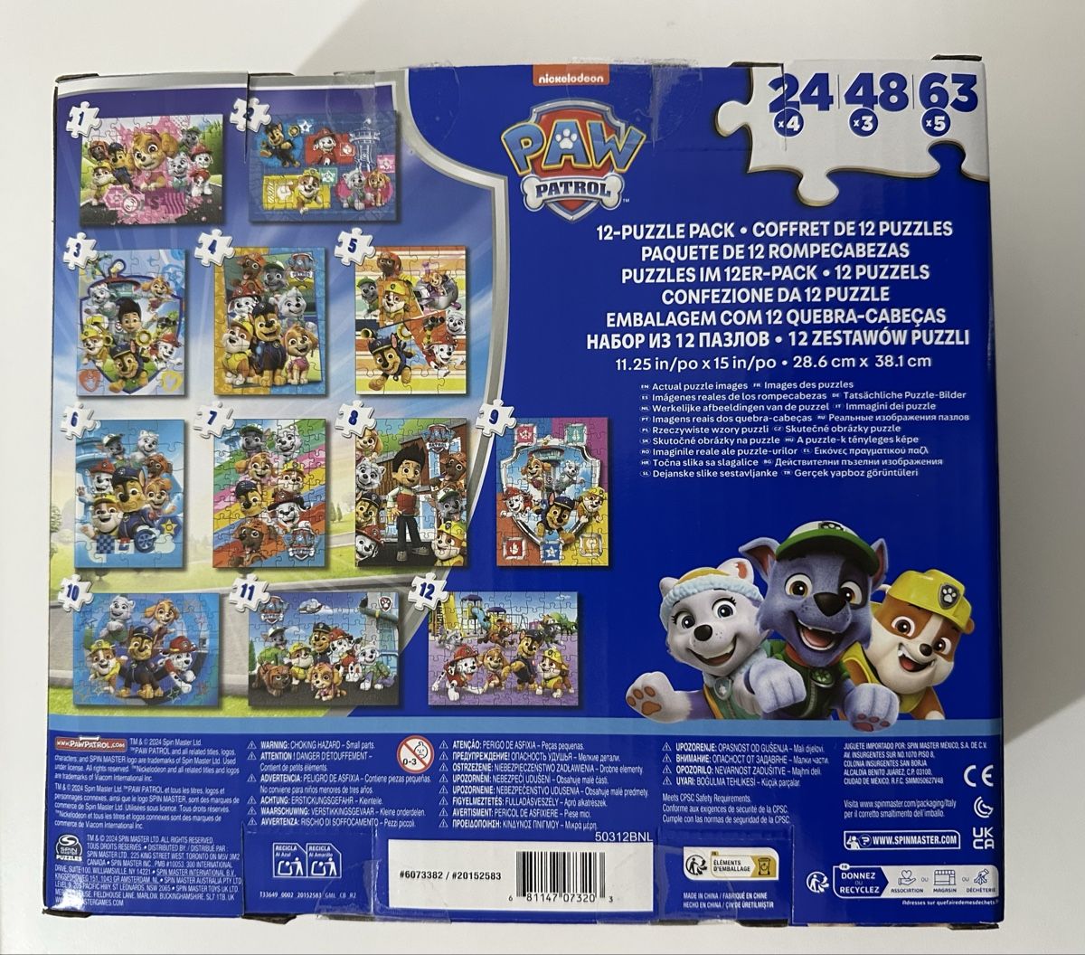 Spin Master Paw Patrol 12-in-1 Puzzle Set (Neu und originalverpackt) in ...