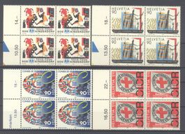 1999, Sondermarken, Viererblöcke **
