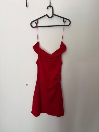MANGO New 100% Cotton red dress