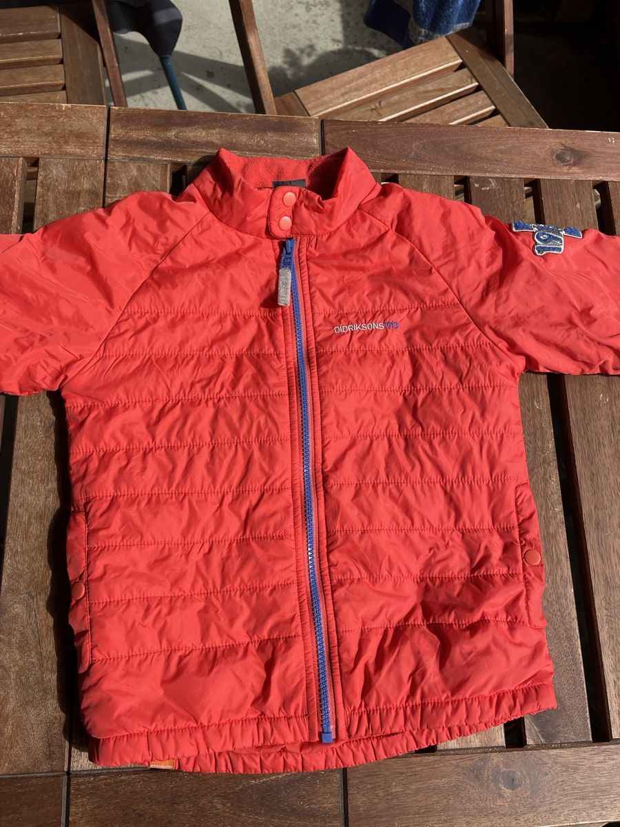 Didriksons Jacken & Mäntel: Didriksons Thermojacke Gr. 120, rot-orange – Gebraucht aus Bern von brup 2