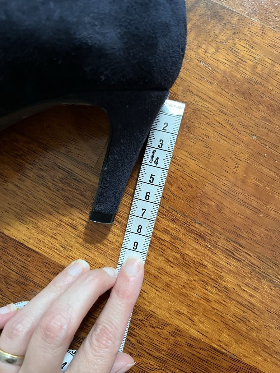 Damenschuhe: Wildleder Pumps, marineblau, Grösse 36 – Gebraucht aus Männedorf von Qurop 4