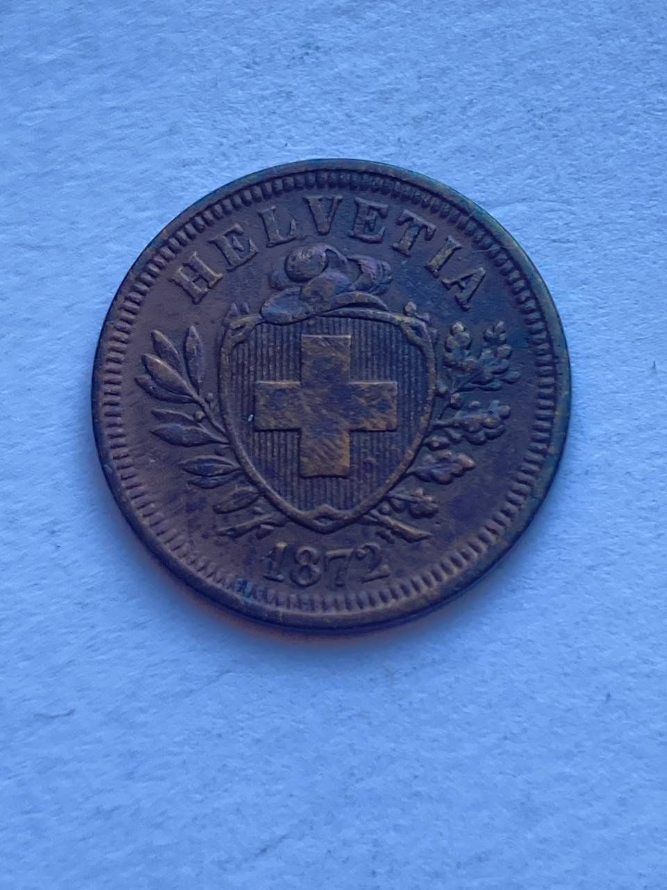 Alle Münzen: Schweiz 1 Rappen 1872 – Gebraucht aus Muralto von manueldisaba01