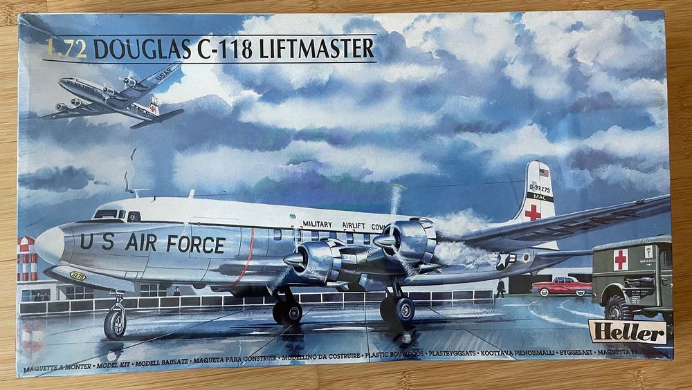 HELLER - DOUGLAS C-118 LIFTMASTER USAF kit maquette réf. 80317 Neuf 1/72 EUR 34,90 - FR