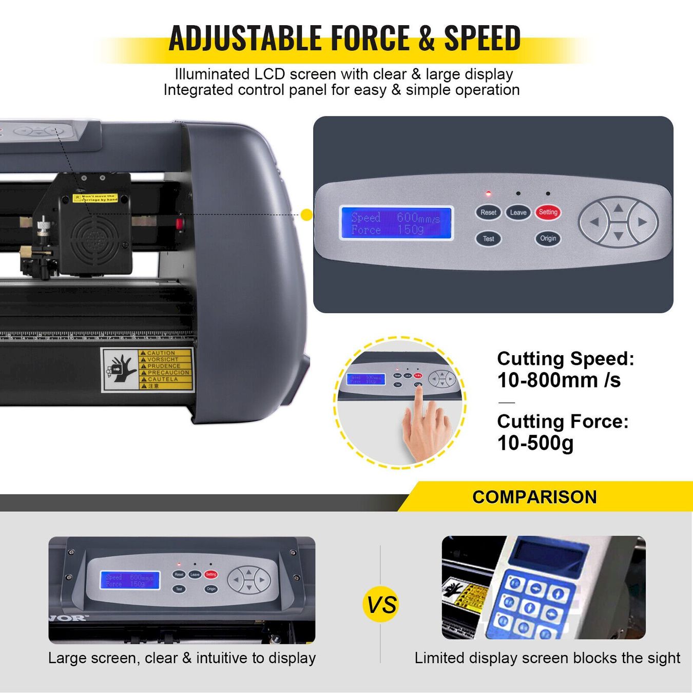 Tutte le macchine: VEVOR Vinyl Schneideplotter 375 mm – Nuovo e nell'imballaggio originale da Bottighofen venduto da zaap 5