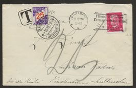 Brief Liechtenstein 1929  Stuttgart Schaan Portomarke