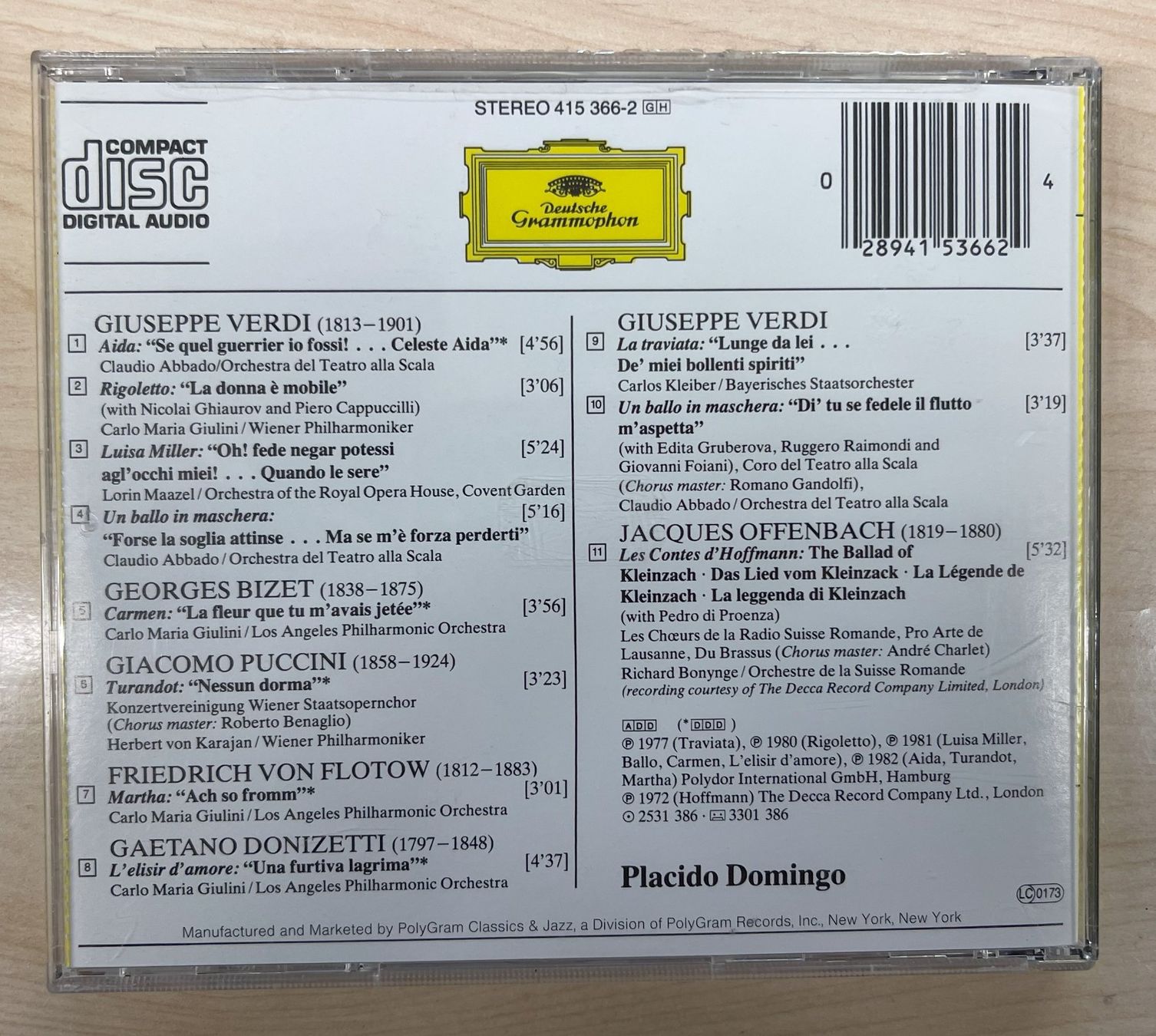 CDs: The Best of Domingo CD – Gebraucht aus Oftringen von Vucki 1