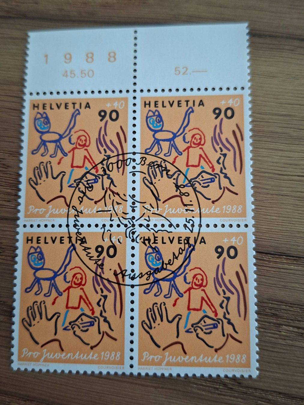 Tutti i francobolli: 4er Blocks: Pro Juventute 1988 – Nuovo (secondo la descrizione) da Hinterkappelen venduto da 1399 8