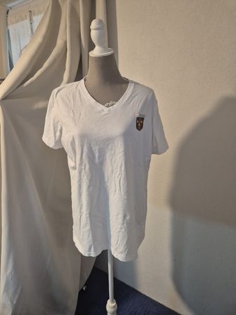 Kein Gucci T-Shirt weiss V-Ausschnitt Grösse L Neu