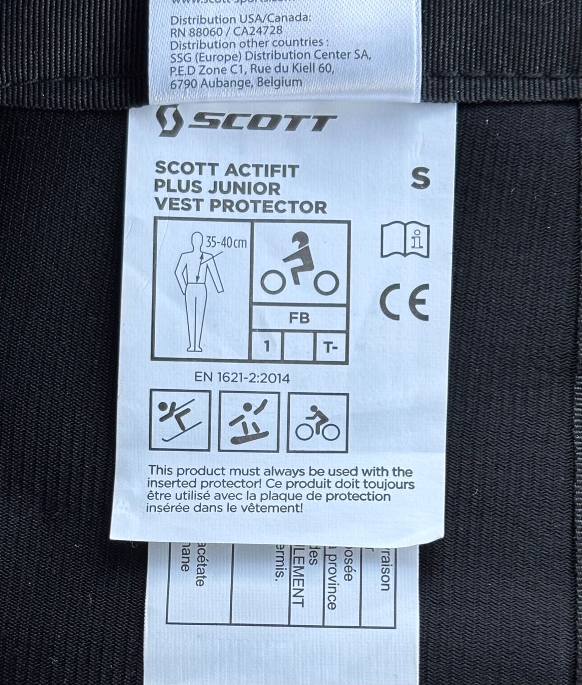 Protections: SCOTT Kinder Protektorweste Actifit, Gr. S – D'occasion à Ebnat-Kappel par Molton 6