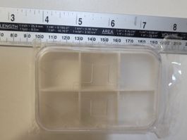 Pilulier 6 compartiments transparent neuf 💊💊