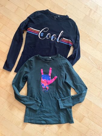 2 Langarmshirts von "name it" in Gr. 158/164