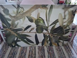 Grosses Wandbild mit Olivenzweig-Motiv, Top Zustand!