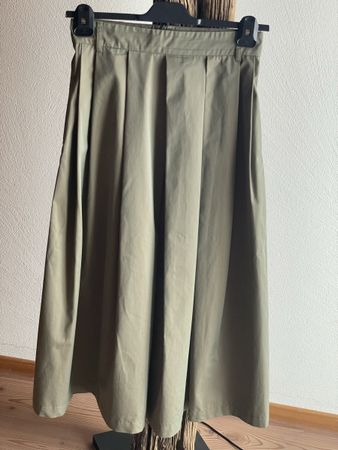 'S MaxMara Faltenrock Khaki 40