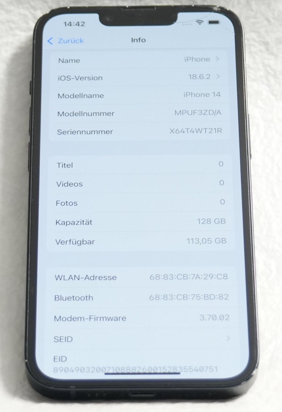 Apple Telefoni cellulari / Smartphones: APPLE iPhone 14 - 128 GB - schwarz – Usato da Winterthur venduto da Sawomiju 6