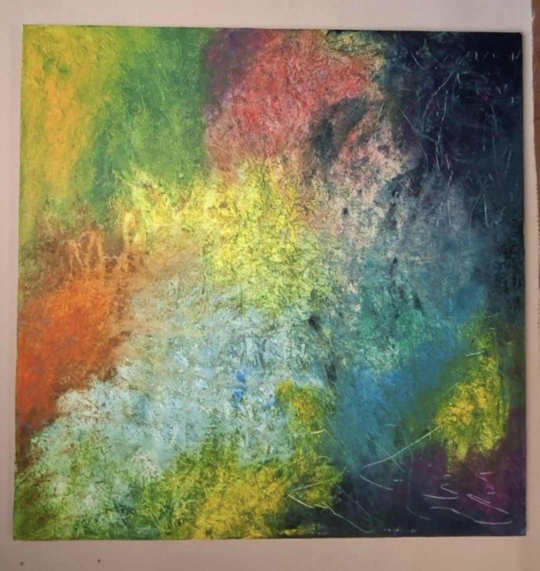Dipinti: Gemälde " Farbträume" handmade 90×90 – Nuovo (secondo la descrizione) da Riehen venduto da Steinbock1970 1
